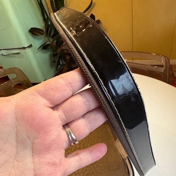 Vintage 60s Blondy travel case, black and white carry-on, hard shell, zipped - Picture 9 of 10